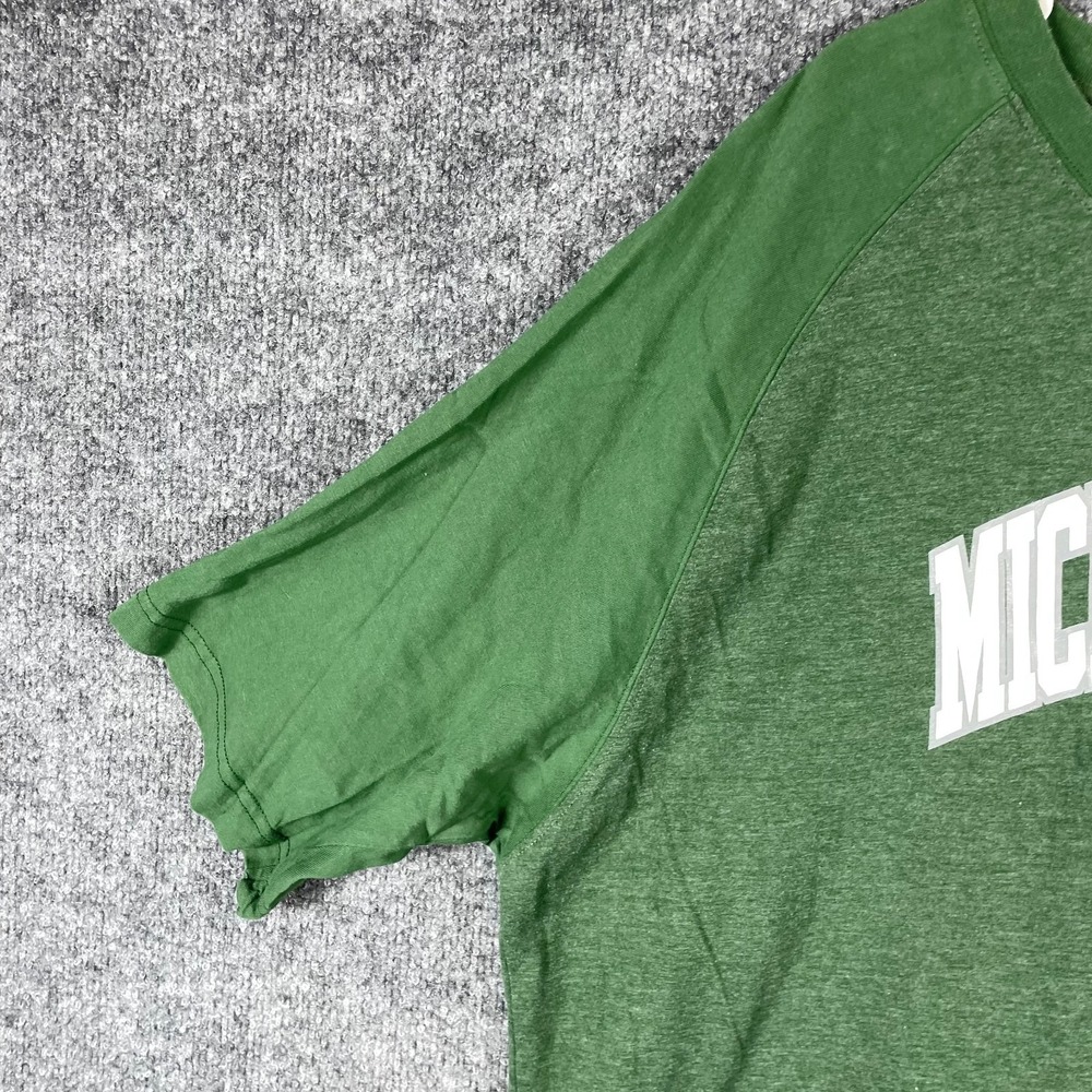 Michigan State Spartans T Shirt Mens 2XL XXL Green Short Sleeve MSU Basketball - Picture 6 of 11